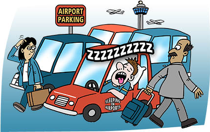 Jpg Free How To Sleep In The Airport Tips - Airport (444x281), Png Download