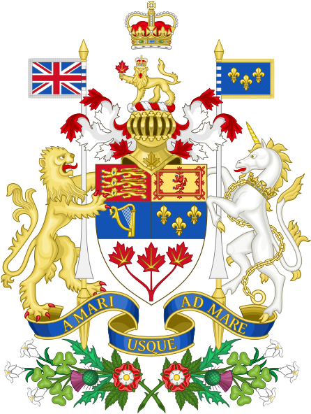 Canadian Coat Of Arms 2013 (453x599), Png Download