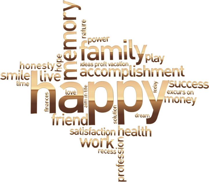 Happy Family Word Cloud No Background Medium - Word Art No Background (721x628), Png Download