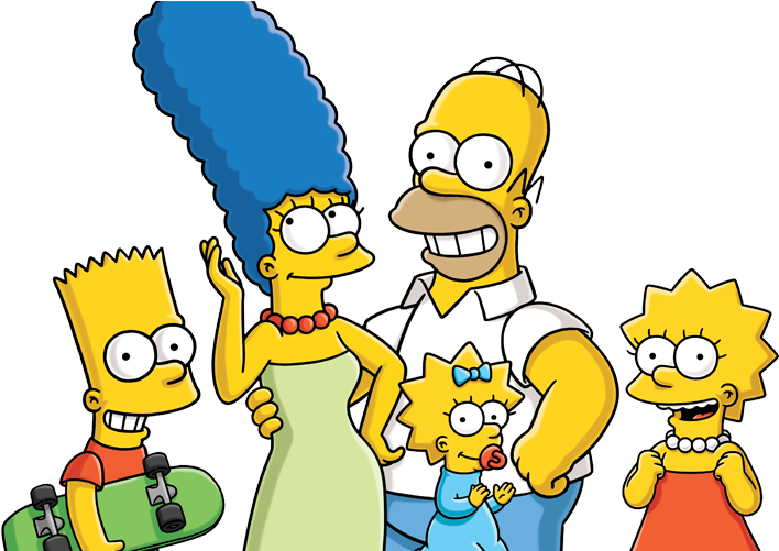 History Of Simpsons - Names Of Yellow Cartoon (960x500), Png Download