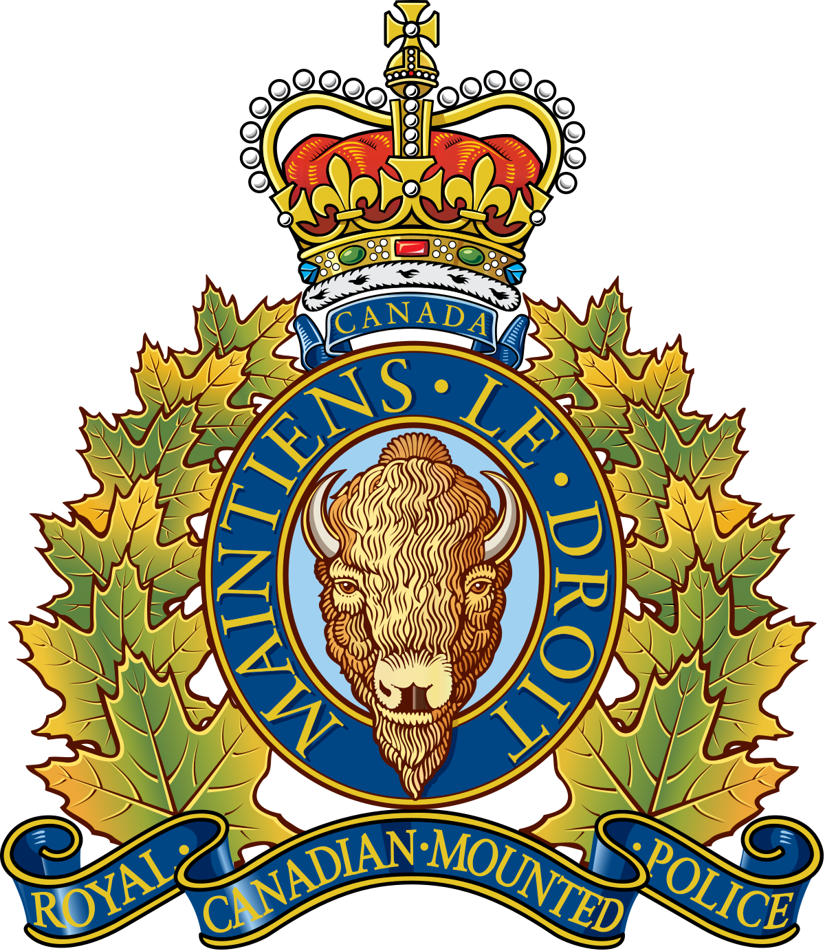 Royal Canadian Mounted Police Crest (1200x1383), Png Download