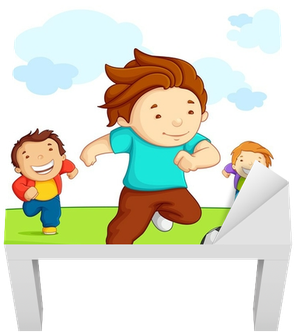 Vinil Para Mesa Lack Vector Illustration Of Kid Playing - Imagenes De Play Soccer (400x400), Png Download