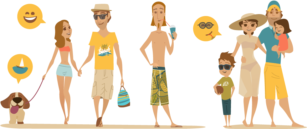 Cartoon Illustration - Family - Vector Graphics (1154x573), Png Download