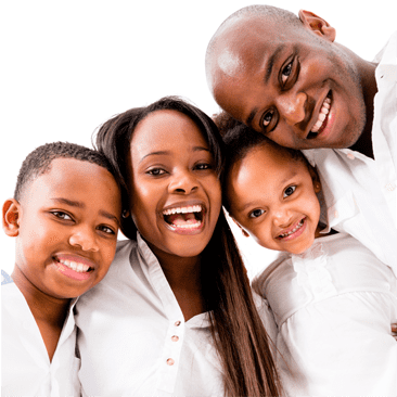 Read Less - Black Family White Background (460x365), Png Download