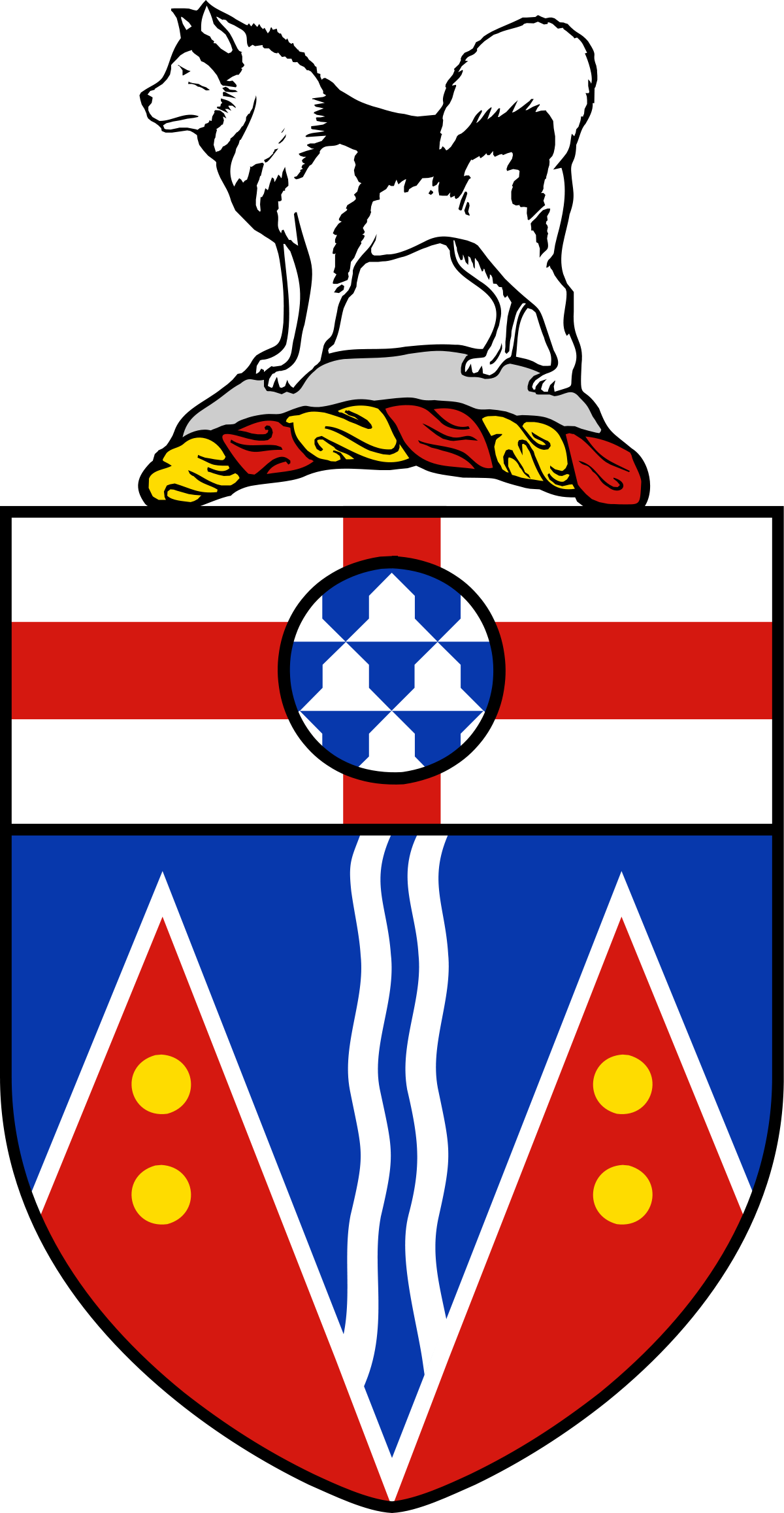 Coat Of Arms For Yukon (1200x2314), Png Download