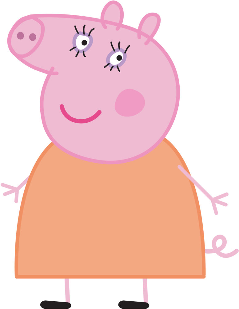 Peppa Pig Images, Peppa Pig Cartoon, Pig Png, Pig Character, - Peppa Pig Family Png (463x600), Png Download