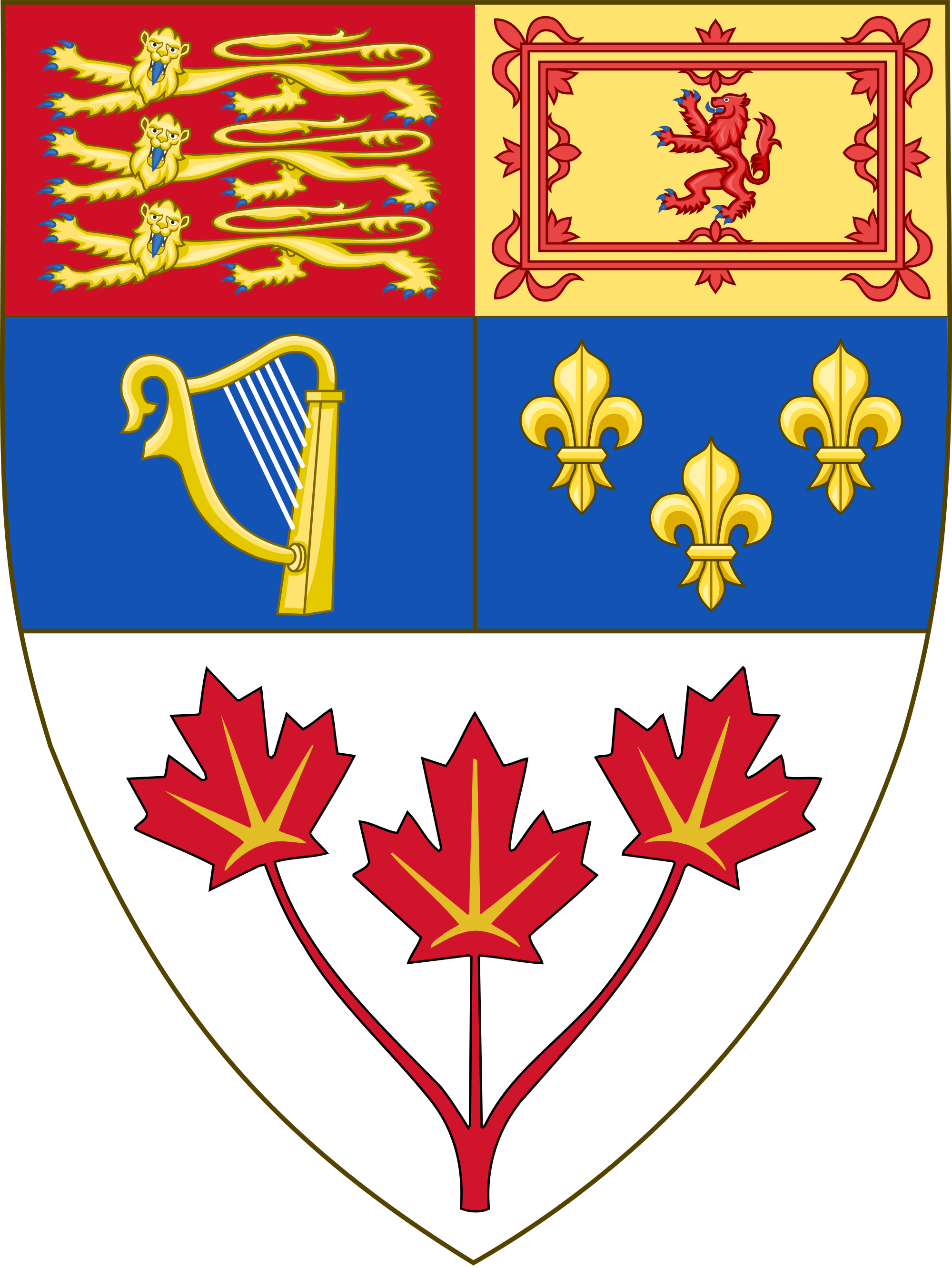 Open - Royal Arms Of Canada (2000x2663), Png Download