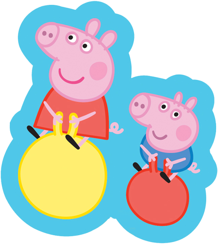 Peppa Pig Balloons Png Clip Art Freeuse Stock - Peppa Pig Foil Balloon (500x500), Png Download