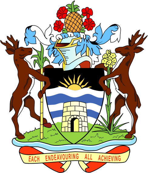 Royal Coat Of Arms Of Antigua And Barbuda - Antigua And Barbuda National Symbols (500x578), Png Download