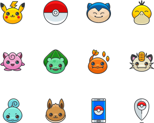 Pokemon Go - Pôster De Pokemon Go - Meowth Com Moldura Branca - (560x480), Png Download