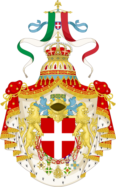 Coat Of Arms Of The Kingdom Of Italy - Kingdom Of Italy Coat Of Arms (371x599), Png Download