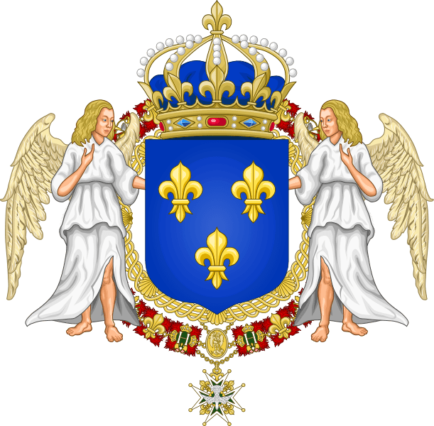 Royal Coat Of Arms Of France (611x600), Png Download