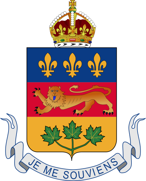 Nunavut S Coat Of Arms Is Pretty Amazing Canada Com - Quebec Province Coat Of Arms (483x599), Png Download