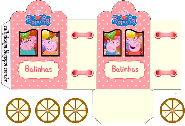 Peppa Pig And Family - Personalizados Da Peppa Para Imprimir (640x443), Png Download