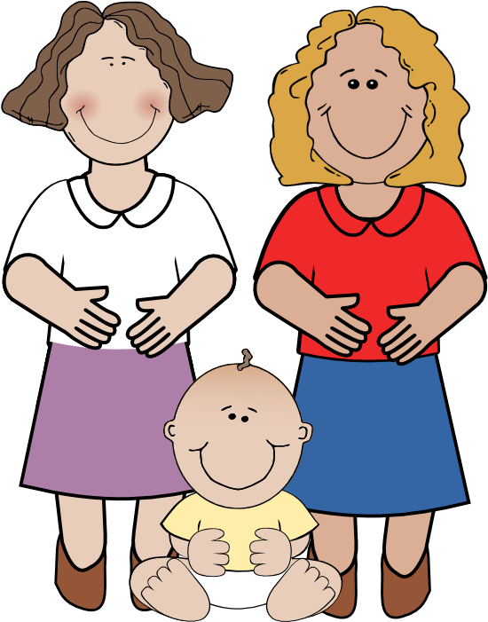 Free Clipart Of Pregnant Women, New Mothers And Families - Mother Clipart (599x700), Png Download
