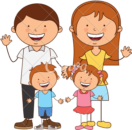 Happy Family Members Icon - Vector Graphics (550x550), Png Download