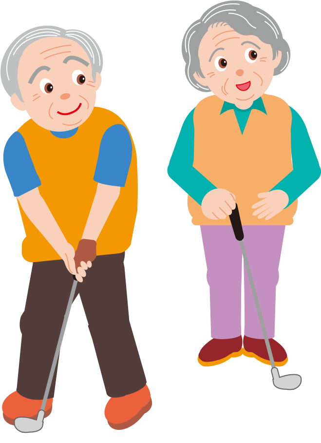 Golf Cartoon Drawing Clip Art - Jugando Golf Dibujo (1000x1000), Png Download