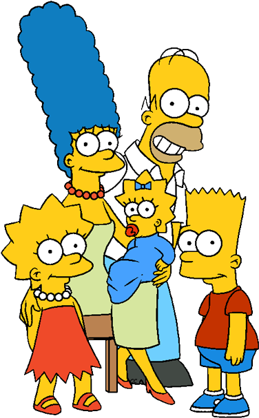 The Simpsons Clip Art Simpson - Simpsons Clipart (384x612), Png Download