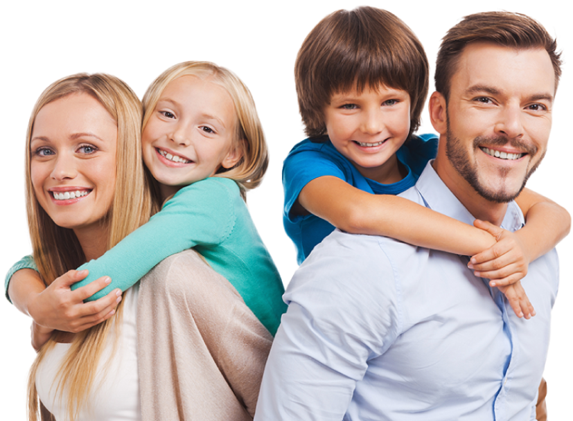 Smiling Family - Smiling Family Png (853x607), Png Download