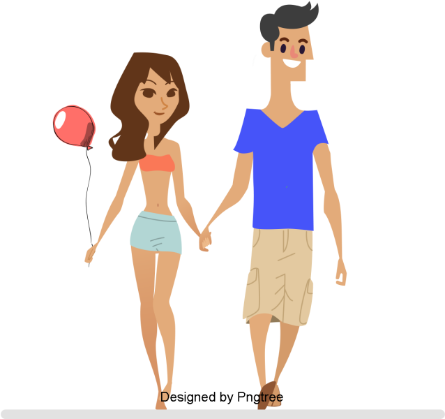 Beautiful Cartoon Lovely Hand Painted Love Happy Family - Cartoon (640x640), Png Download