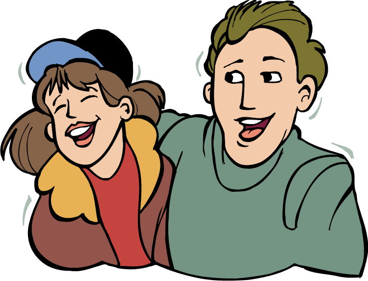 28 Collection Of Laughing Family Clipart - Laughing Clipart Png (750x573), Png Download