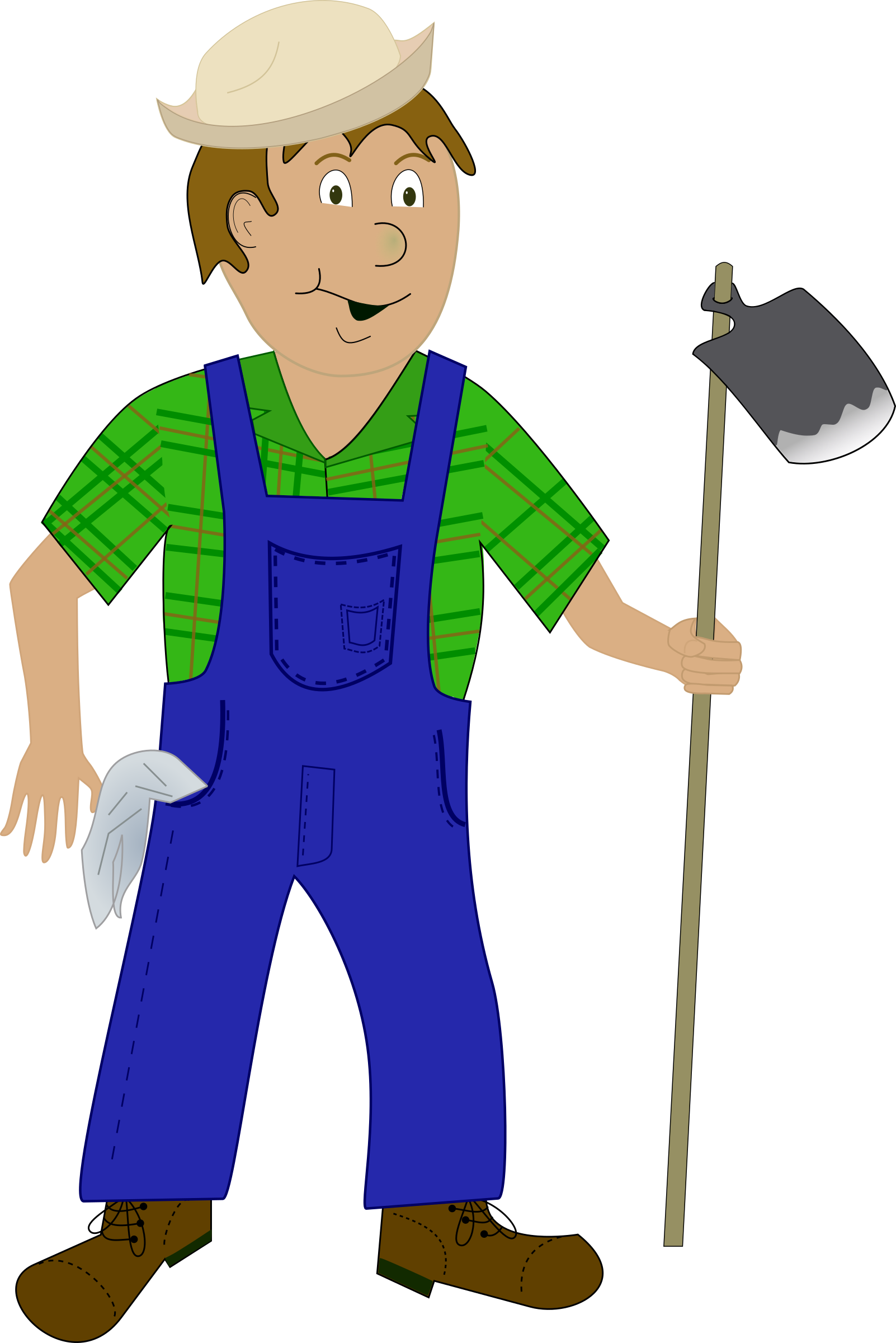 Uncle Clipart - Farmer Clipart Png (534x800), Png Download