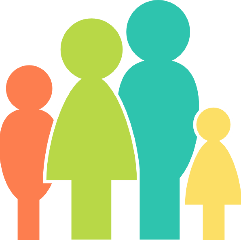 Family Clipart Multicolor Family Clip Art At Clker - Family Clipart Png (1024x1024), Png Download