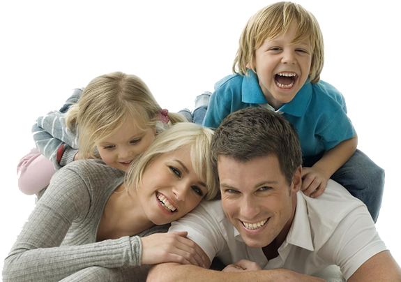 Happy-family - Family Visa (587x407), Png Download