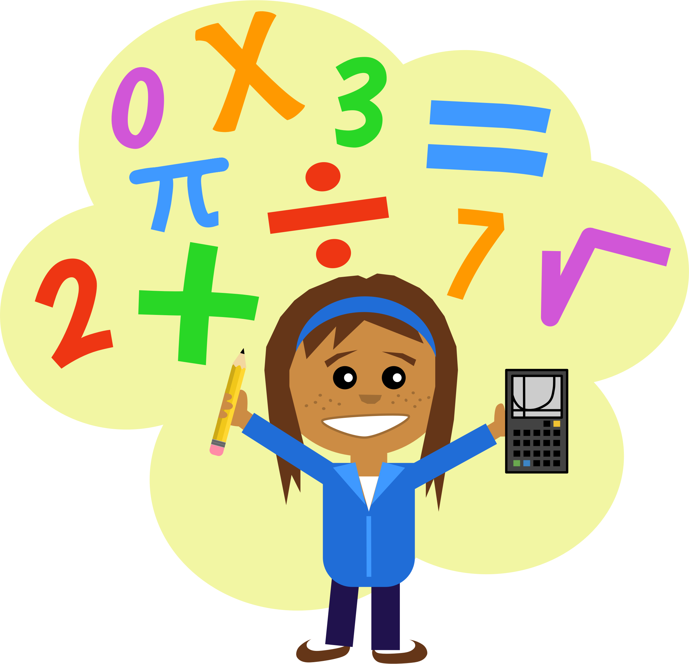 Collection Of Night High Quality Free - Maths Clipart (2254x2174), Png Download