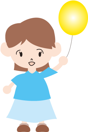 Balloons Girls Illustration Free Clip Art People - Clip Art (640x480), Png Download