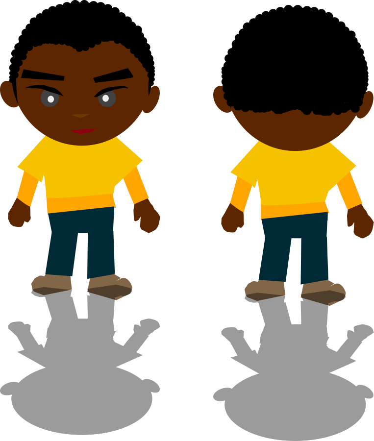 African American Family Clipart 5, Buy Clip Art - Cartoon Black Boy (610x720), Png Download