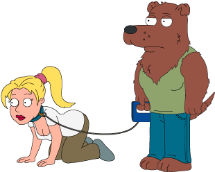 Human Rupert Family Guy Download - Family Guy Human Dog (403x341), Png Download