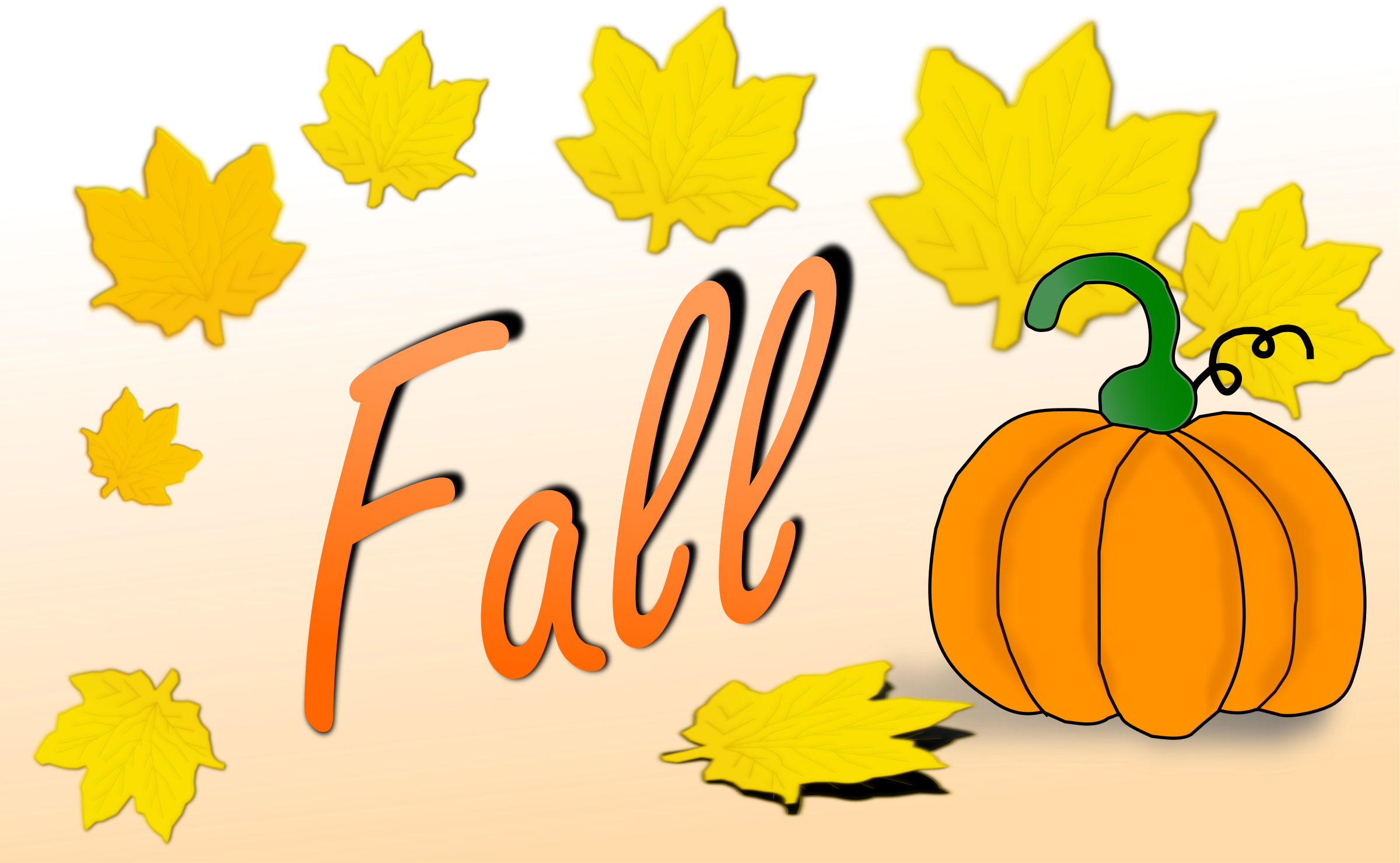 Autumn Harvest Festival Free Content Clip Art - Clipart Of Fall (2400x1479), Png Download