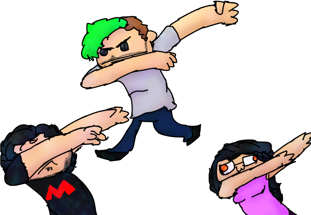 Clipart Transparent Stock Deez Youtoobers Be By Thedrawblitz - Dabbing Person (1037x771), Png Download