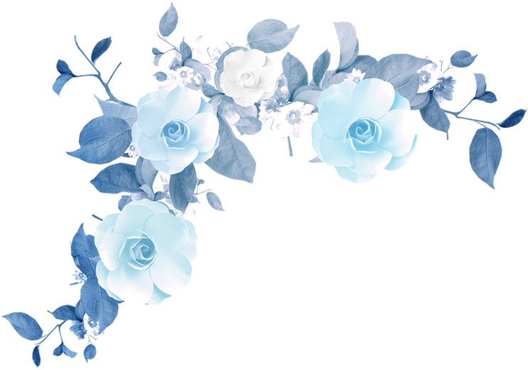 Download Transparent Watercolor Flower Tumblr Png Blue Flower Pattern