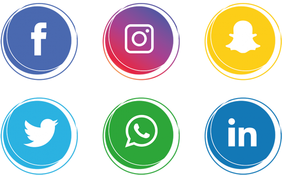 Social Media Icons Set - Social Media Icons Png (360x360), Png Download