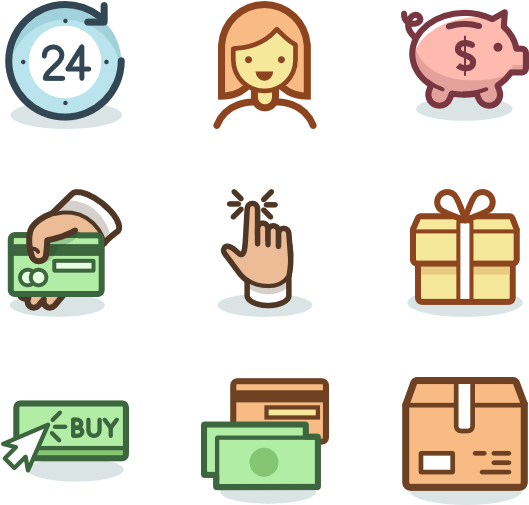 Shopping 30 Icons - Vector Graphics (600x564), Png Download