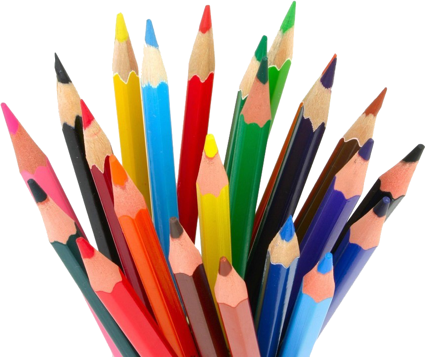 Pencil Download Png Image - Colored Pencils (1024x768), Png Download