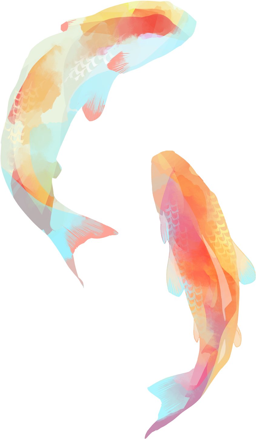 Clipart Free Download Jellyfish Clipart Watercolor - Koi Fish Watercolor Png (1205x1550), Png Download