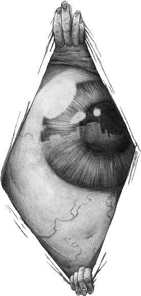 Tumblr Static - Artistic Eye Drawing (500x734), Png Download