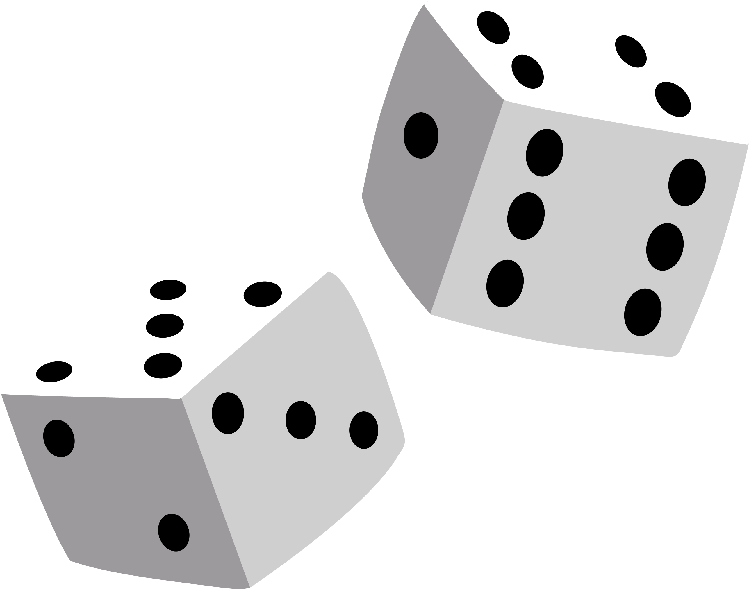 Dice Designs - Dice Clipart Transparent (3352x3159), Png Download