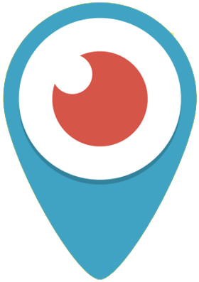 Periscope Logo - Location Logo Png Transparent Background (400x400), Png Download