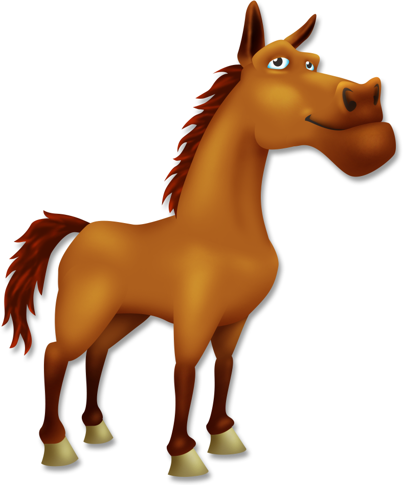 Bay Horse - Todos Los Animales Del Hay Day (947x947), Png Download