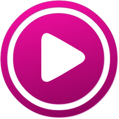 Play Purple Button - Play Button Radio (400x400), Png Download