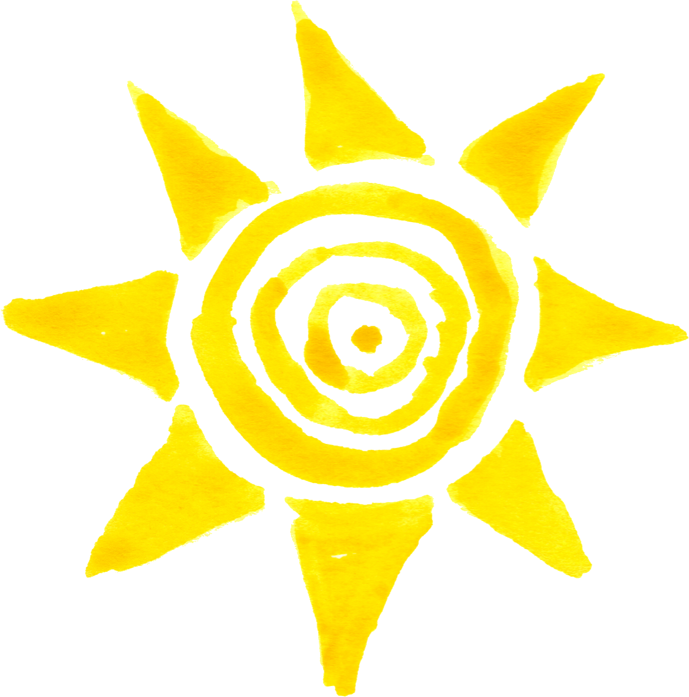 10 Watercolor Sun - Essential Oils Spf (1500x1520), Png Download