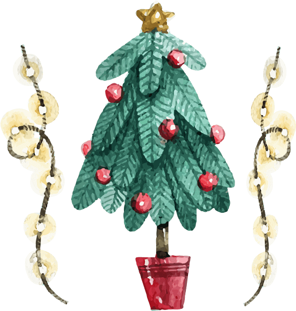 Beautiful Watercolor Christmas Messages Sticker-1 - Christmas Day (618x618), Png Download