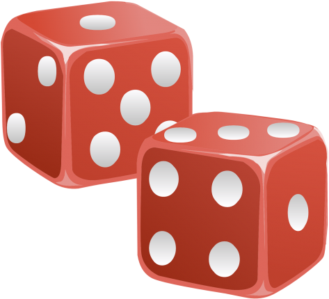Red Dice Png Transparent Image - Red Dice Transparent Background (500x447), Png Download