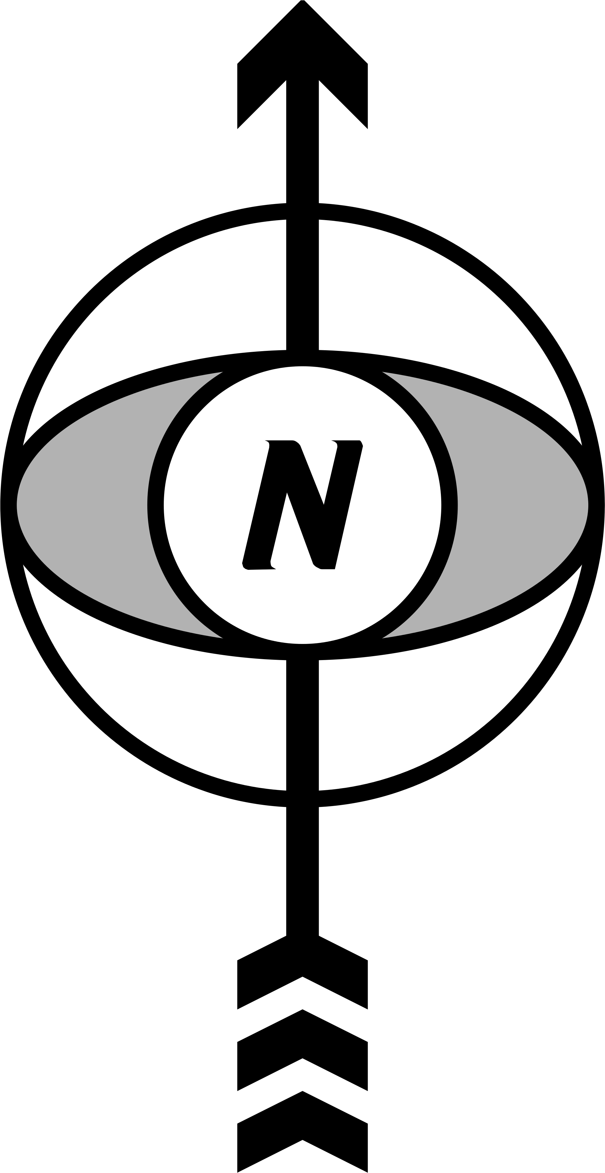 Compass Svg North Arrow - Orientation In A Map (2000x3871), Png Download