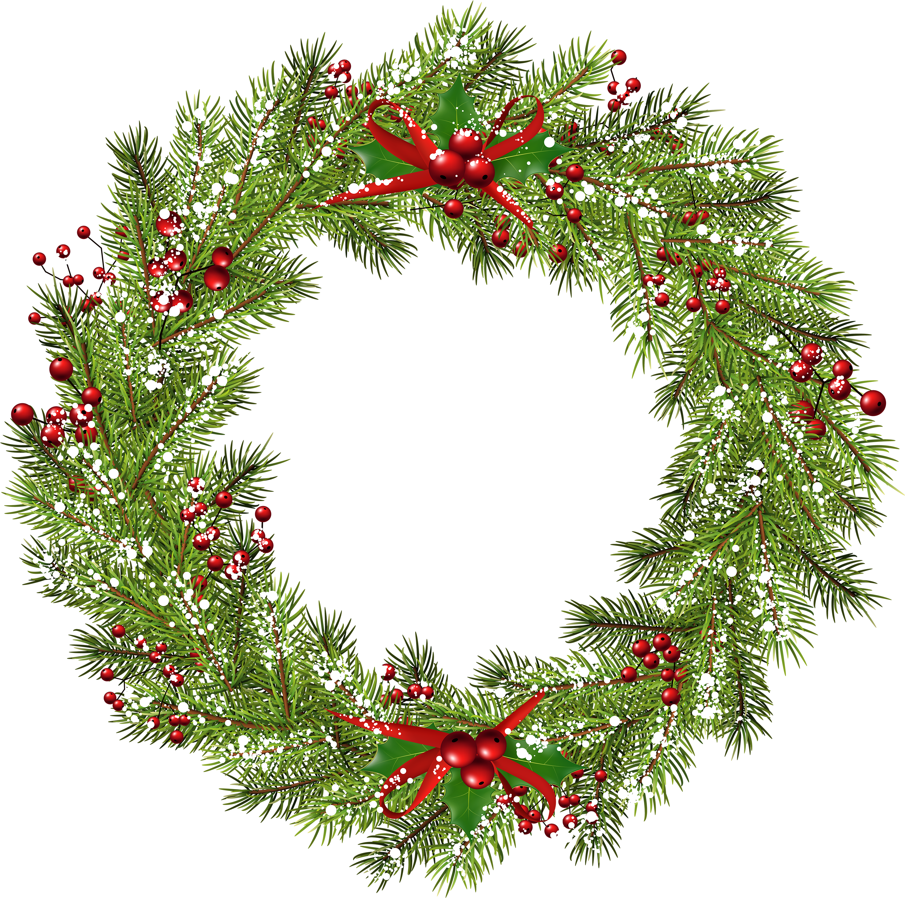 Graphic Library Wreath Png Clip Art Image Pinterest - Christmas Wreath Png Free (600x595), Png Download