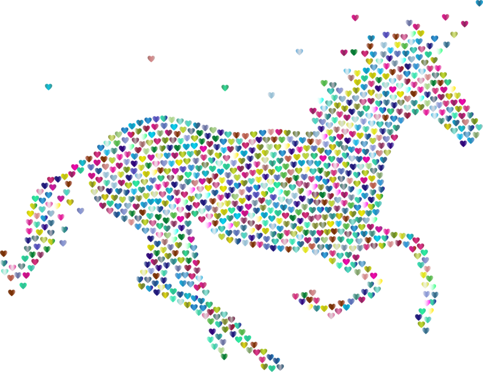 Unicorn Drawing Computer Icons Watercolor Painting - Unicorn With No Background (974x750), Png Download